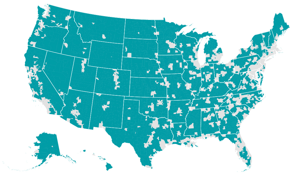 an image to show a heatmap of America coloured by poverty